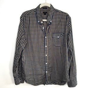 J crew plaid button up slim fit